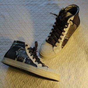 P448 Skate Python Print Hi-Tops